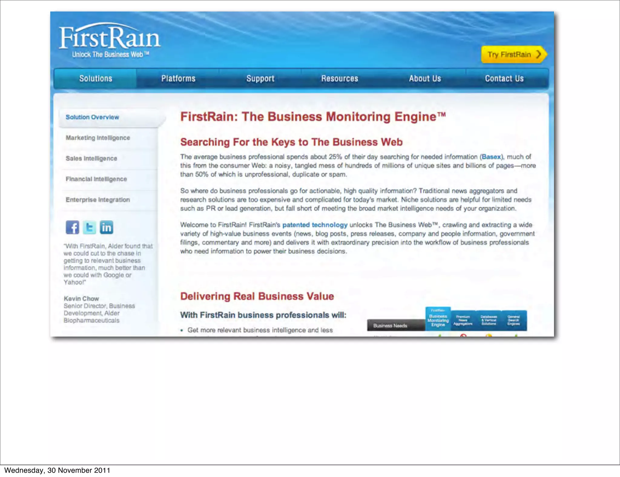 Wednesday, 30 November 2011
 