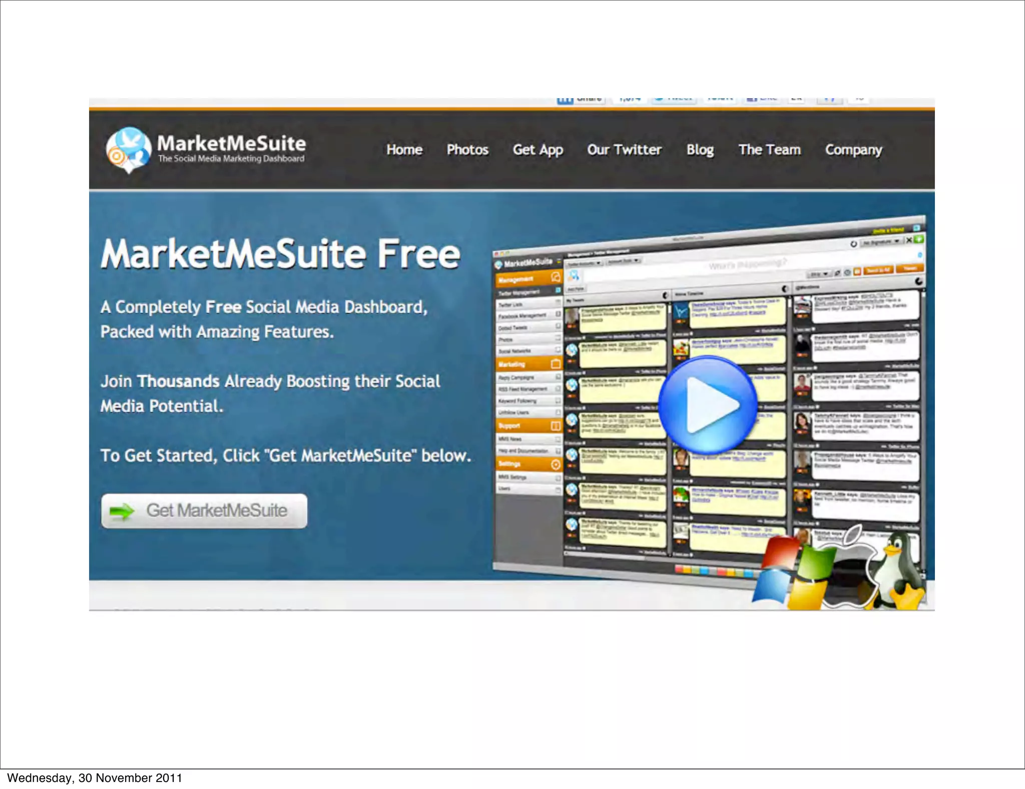 Wednesday, 30 November 2011
 