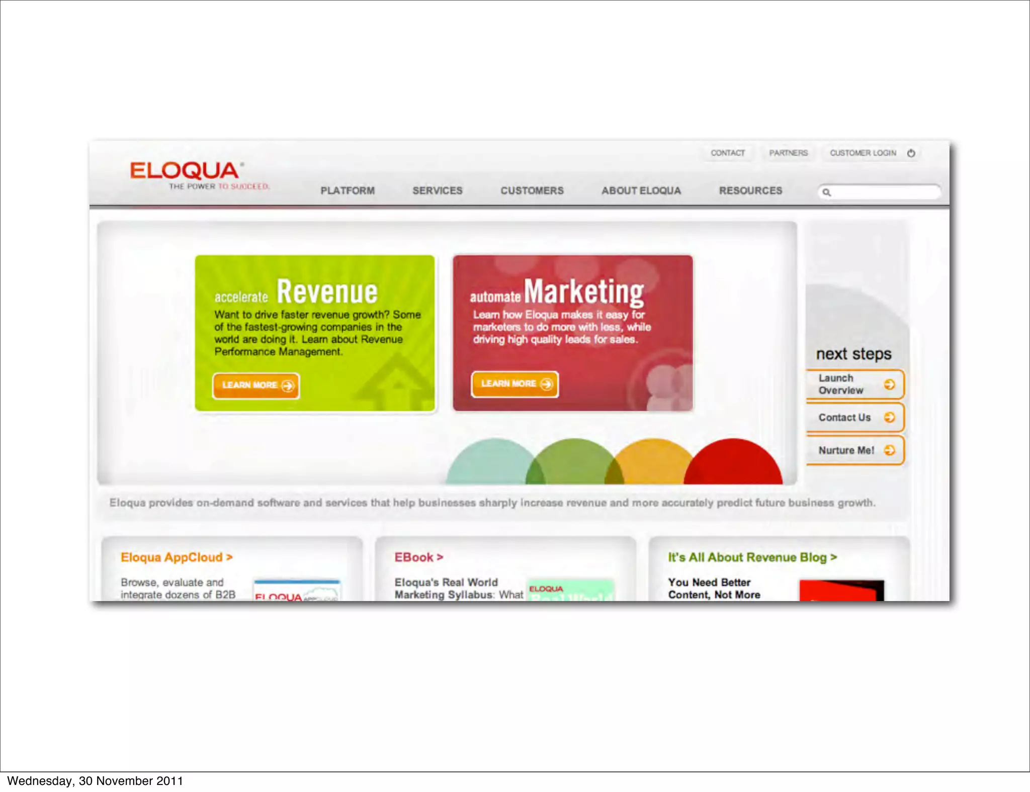 Wednesday, 30 November 2011
 