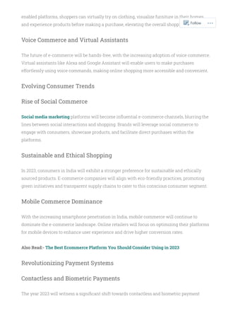 Future Of E Commerce In India 2023 Pdf