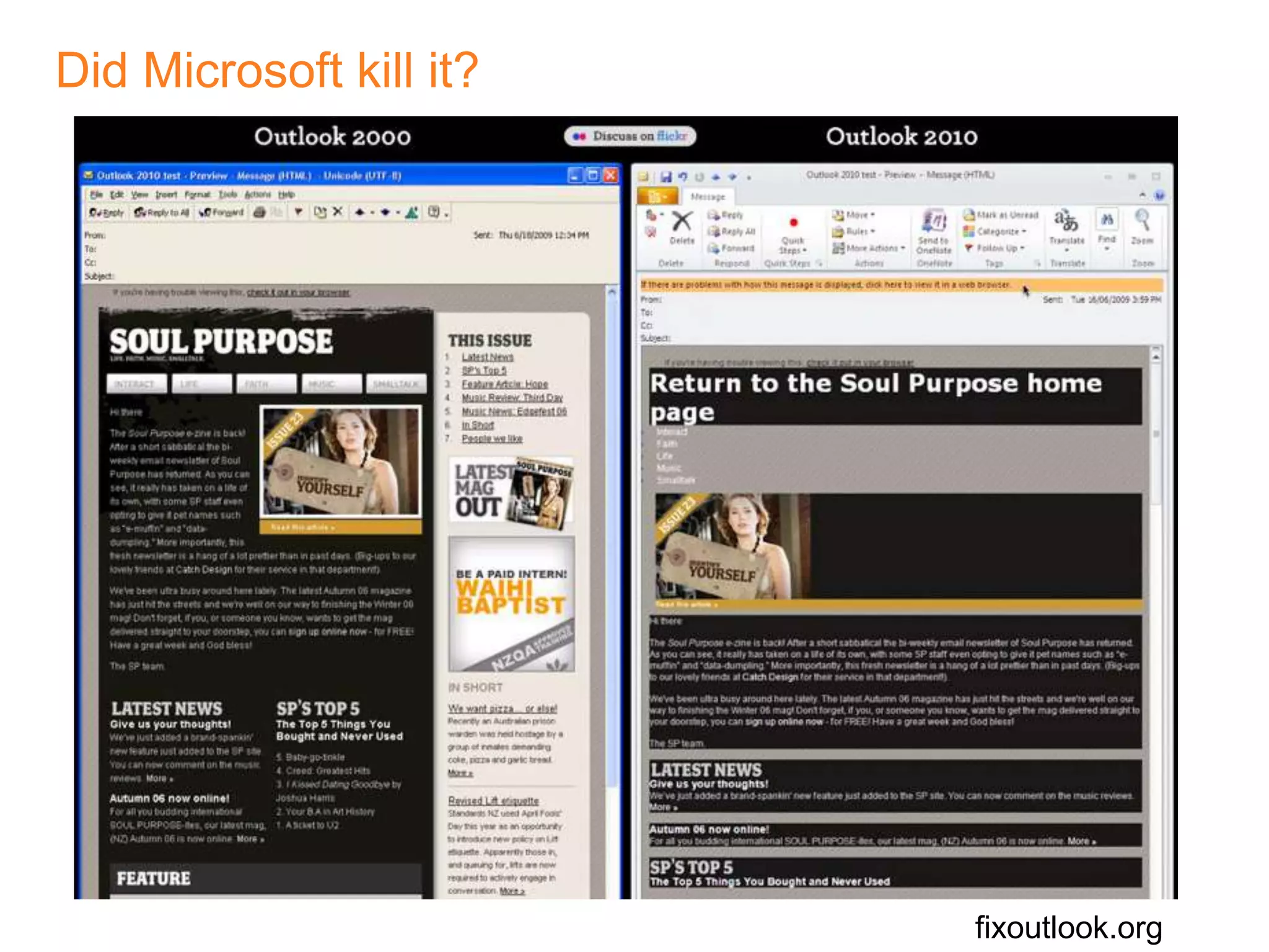 Did Microsoft kill it?fixoutlook.org