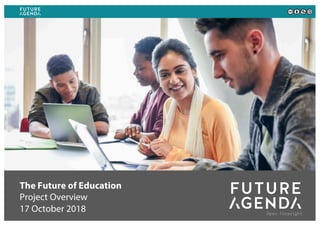 The Future of Education
Project Overview
17 October 2018
 