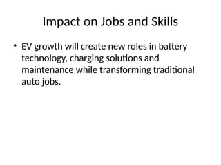 The Future of Electric Vehicles in India | PPTX