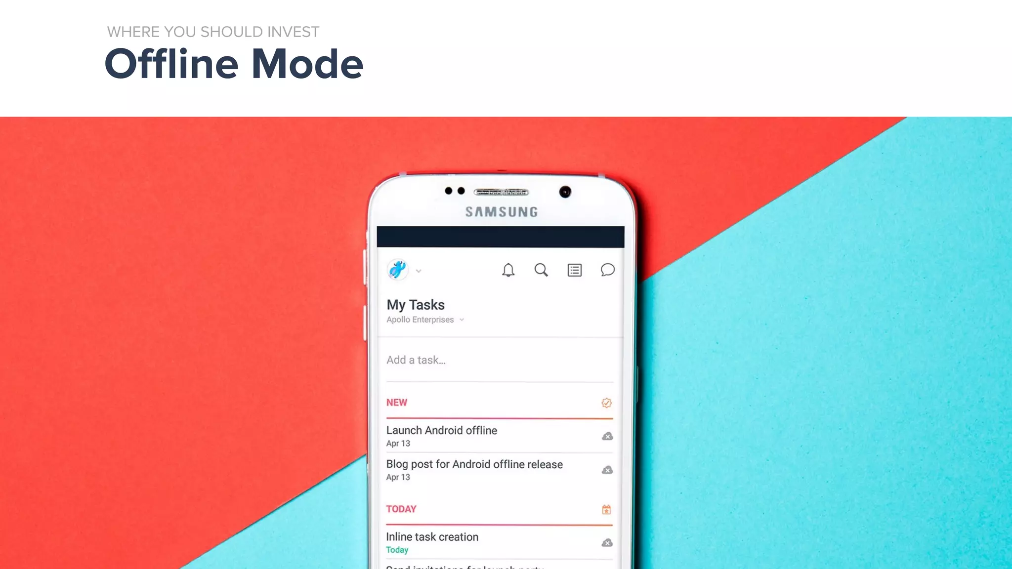 Oﬄine Mode
WHERE YOU SHOULD INVEST
 