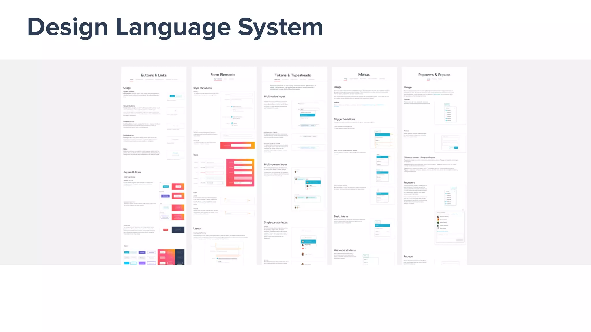 Design Language System
 