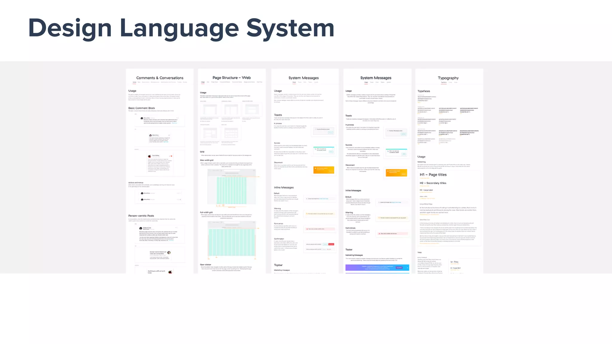 Design Language System
 