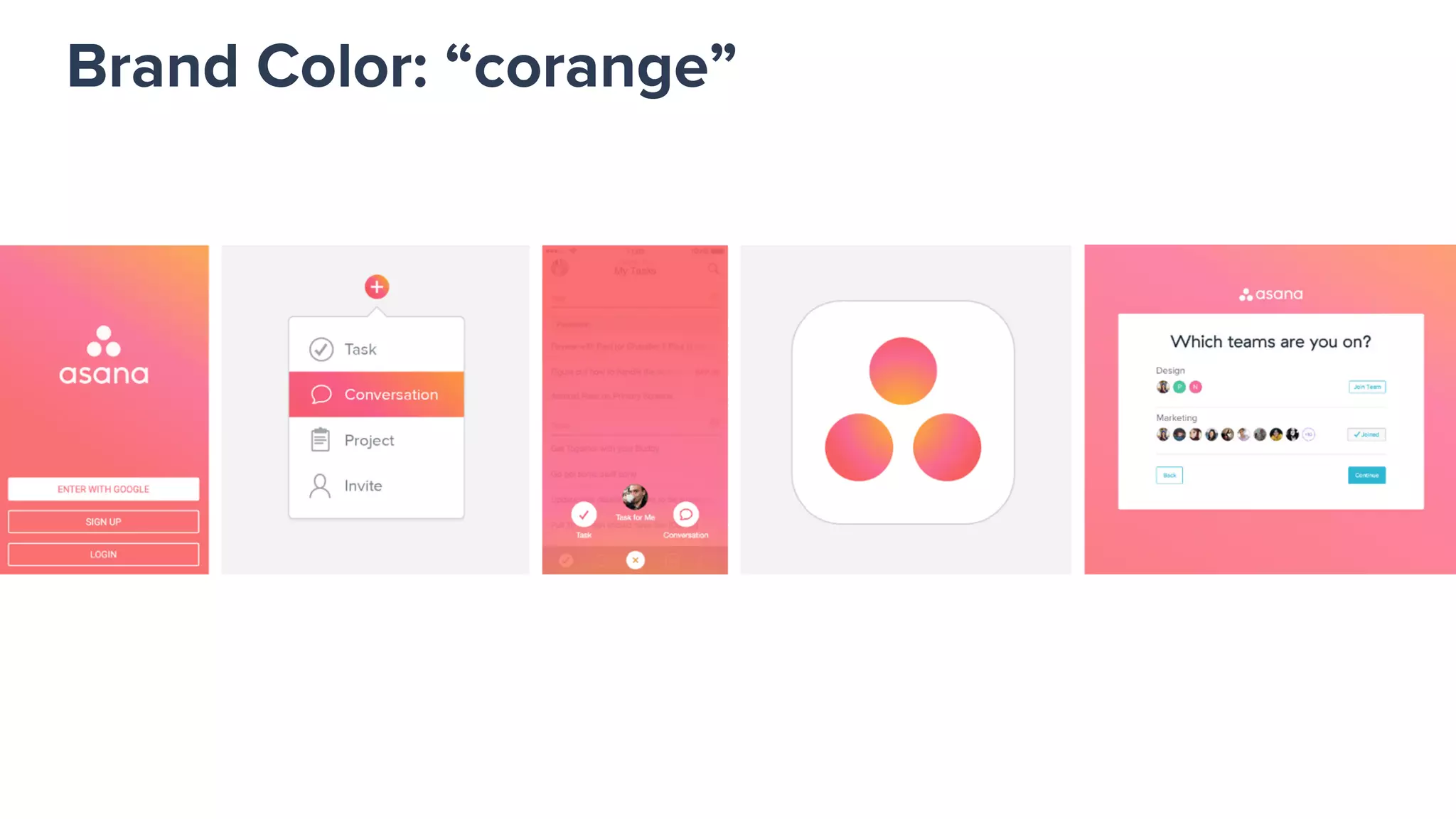 Brand Color: “corange”
 