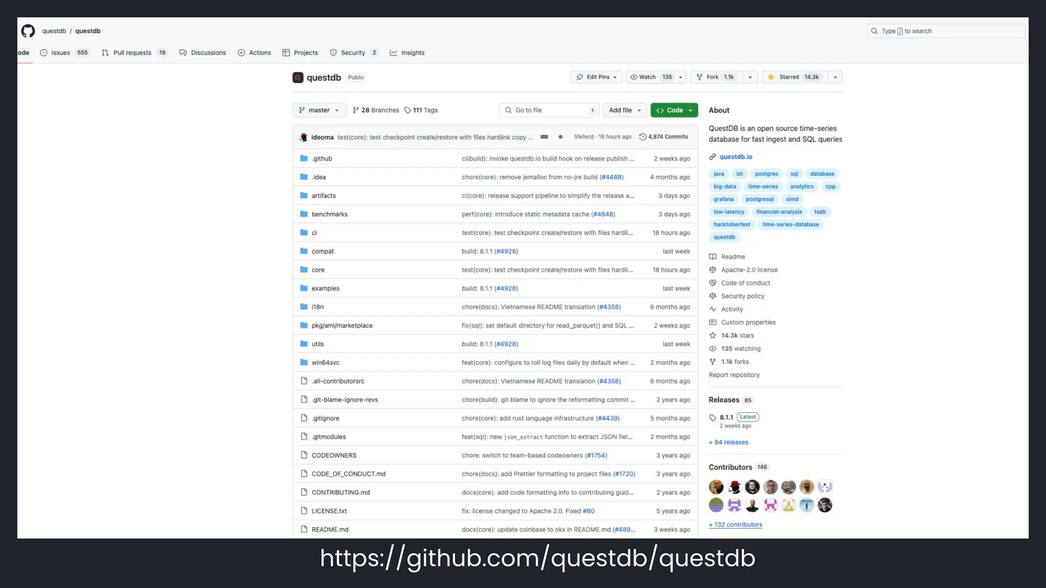 https://github.com/questdb/questdb
 
