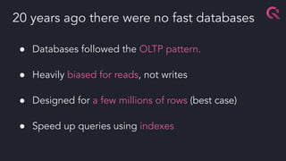 The Future of Fast Databases: Lessons from a Decade of QuestDB | PDF