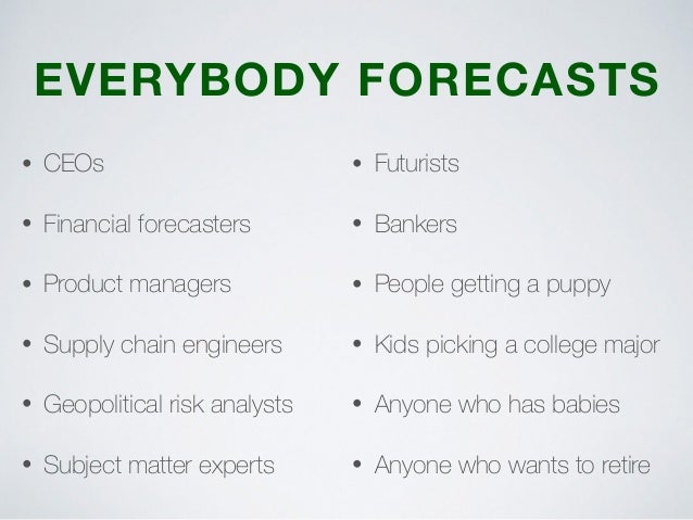 The Future of Forecasting