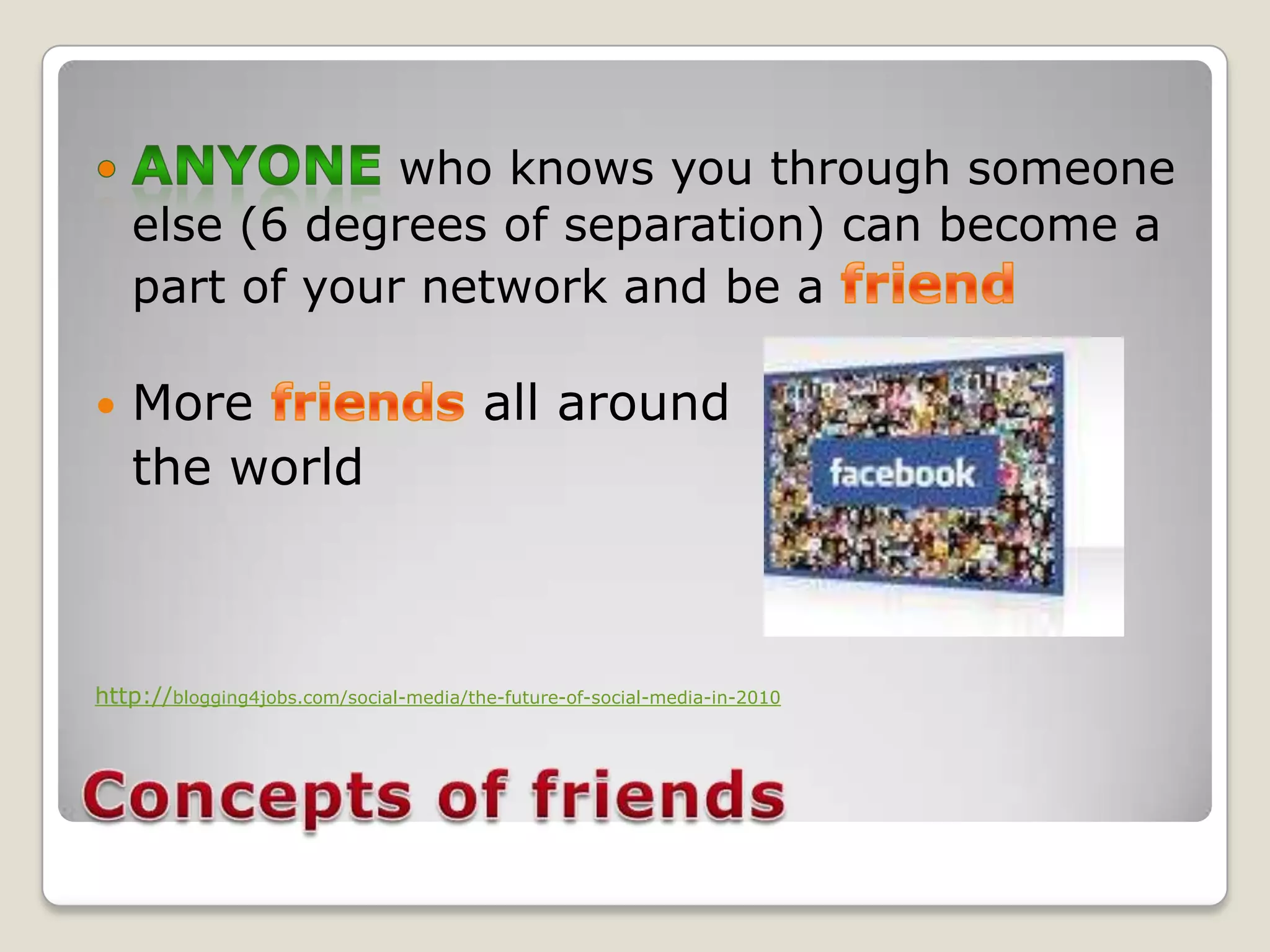 Network Friends Future of friends 2020 | PPTX