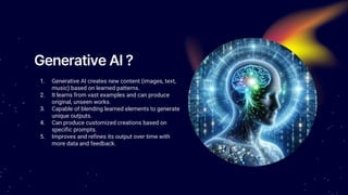 Past, Present and Future of Generative AI | PPTX
