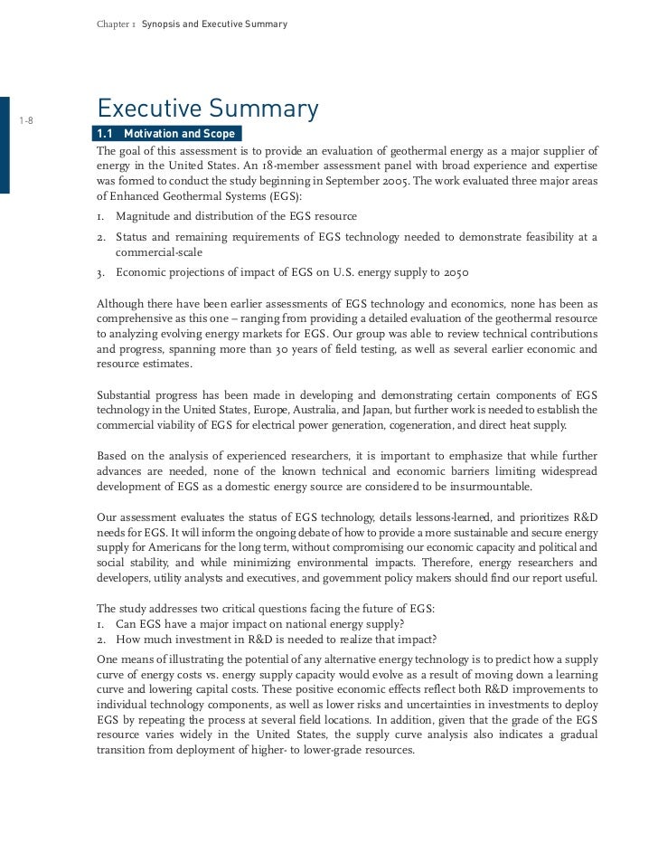 Geothermal energy essay example