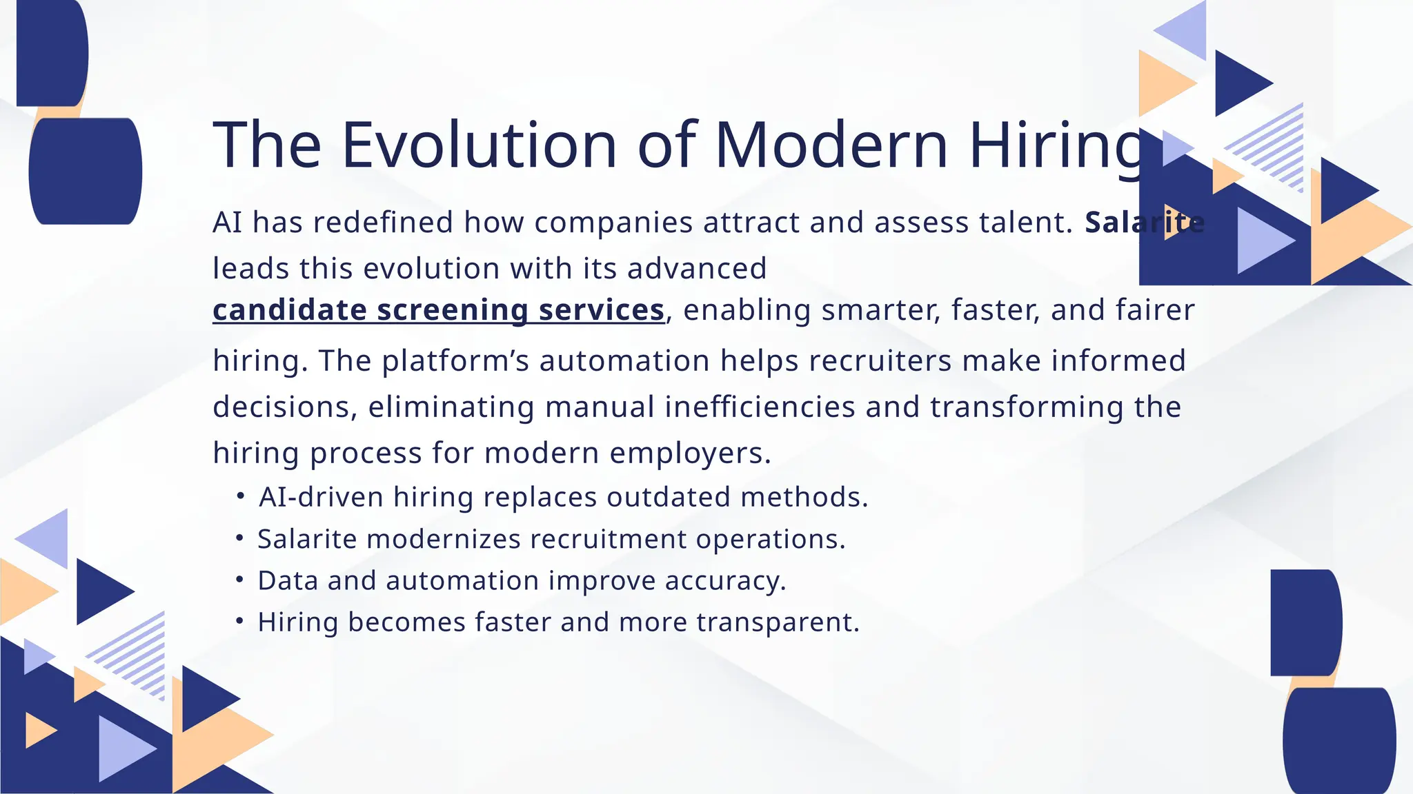 Future of Hiring Salarite’s AI-Driven Candidate Screening Services..pptx