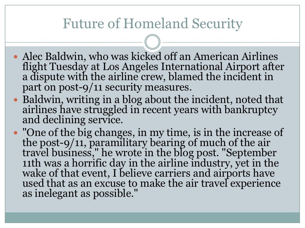 Future of homeland security