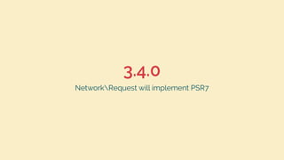 3.4.0
NetworkRequest will implement PSR7
 