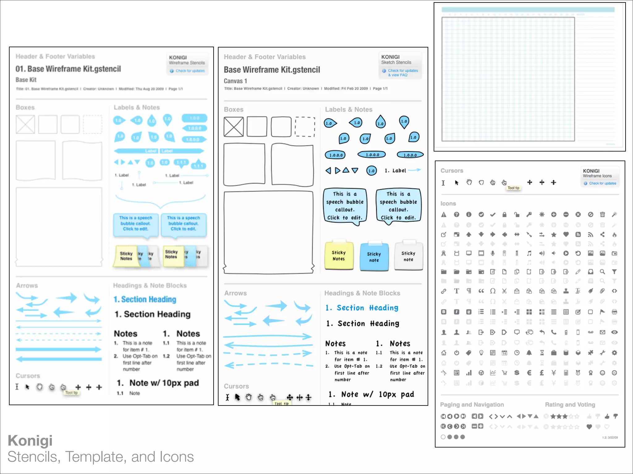 Konigi
Stencils, Template, and Icons
 