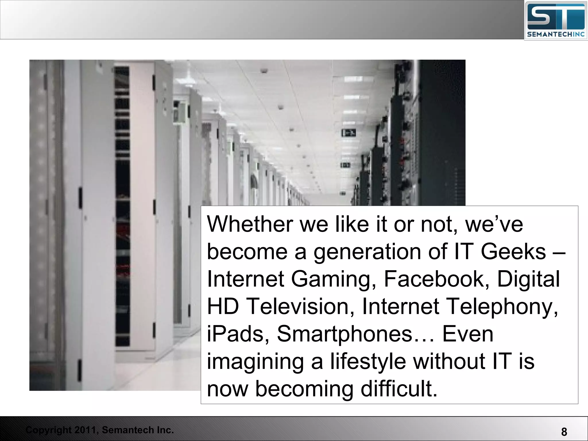 Web Servers are one thing, Nuclear Reactors are a bit more dangerous – there are systems which absolutely  must not  FAIL. Whether we like it or not, we’ve become a generation of IT Geeks – Internet Gaming, Facebook, Digital HD Television, Internet Telephony, iPads, Smartphones… Even imagining a lifestyle without IT is now becoming difficult.  