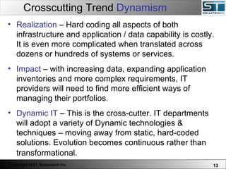 Crosscutting Trend  Dynamism Web Servers are one thing, Nuclear Reactors are a bit more dangerous – there are systems whic...
