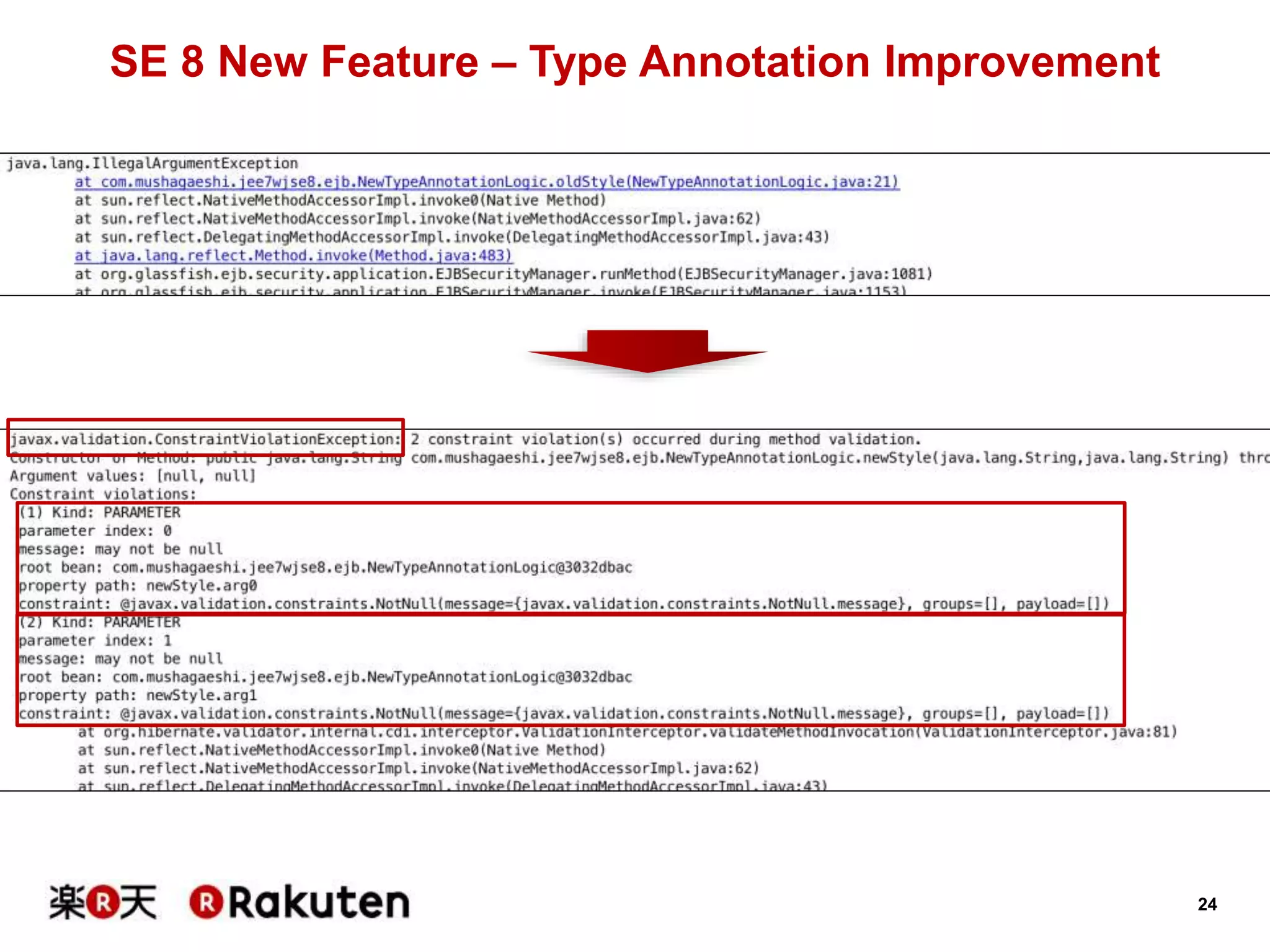 24
SE 8 New Feature – Type Annotation Improvement
 