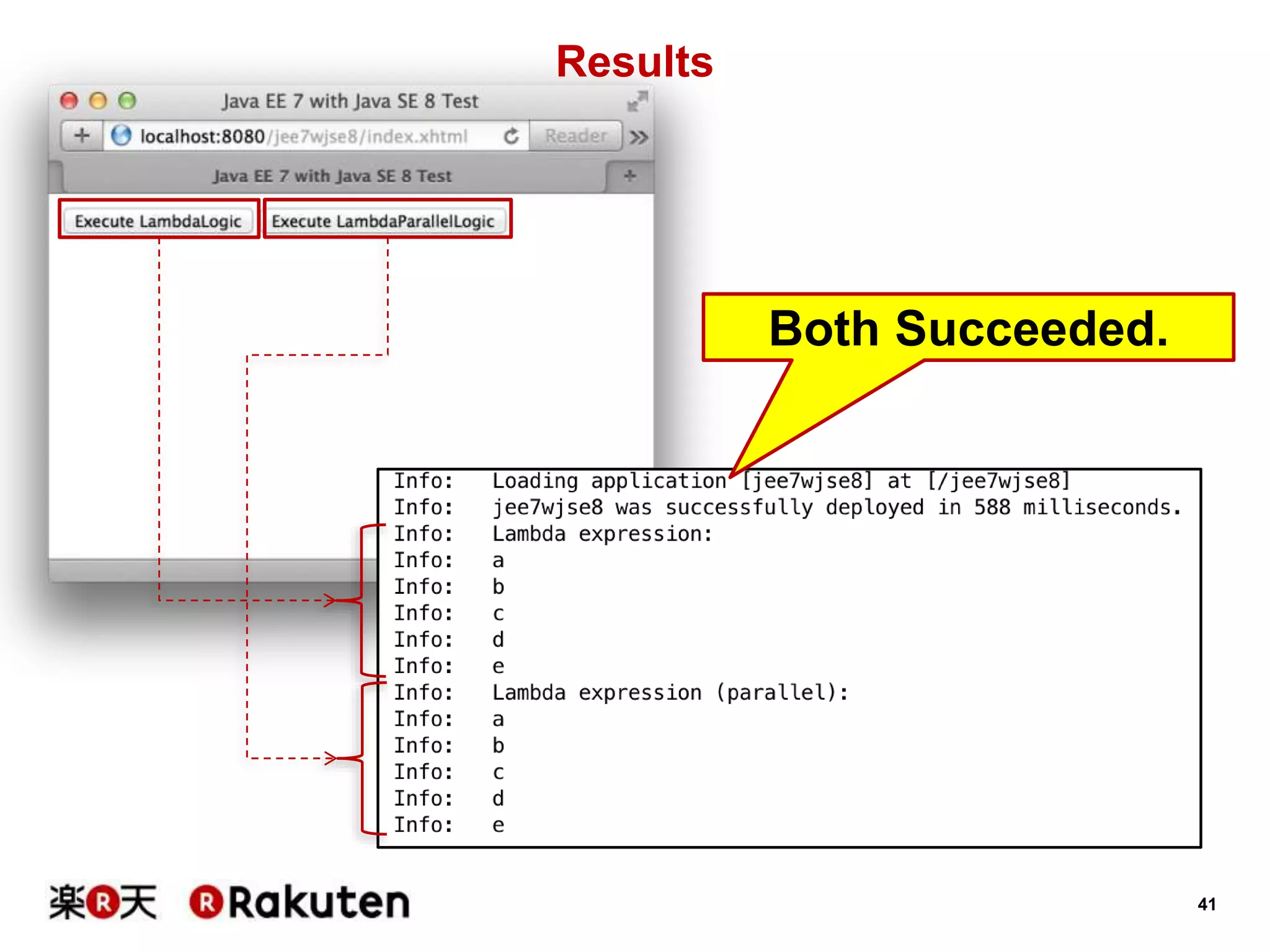 41
Results
Both Succeeded.
 