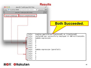 41
Results
Both Succeeded.
 