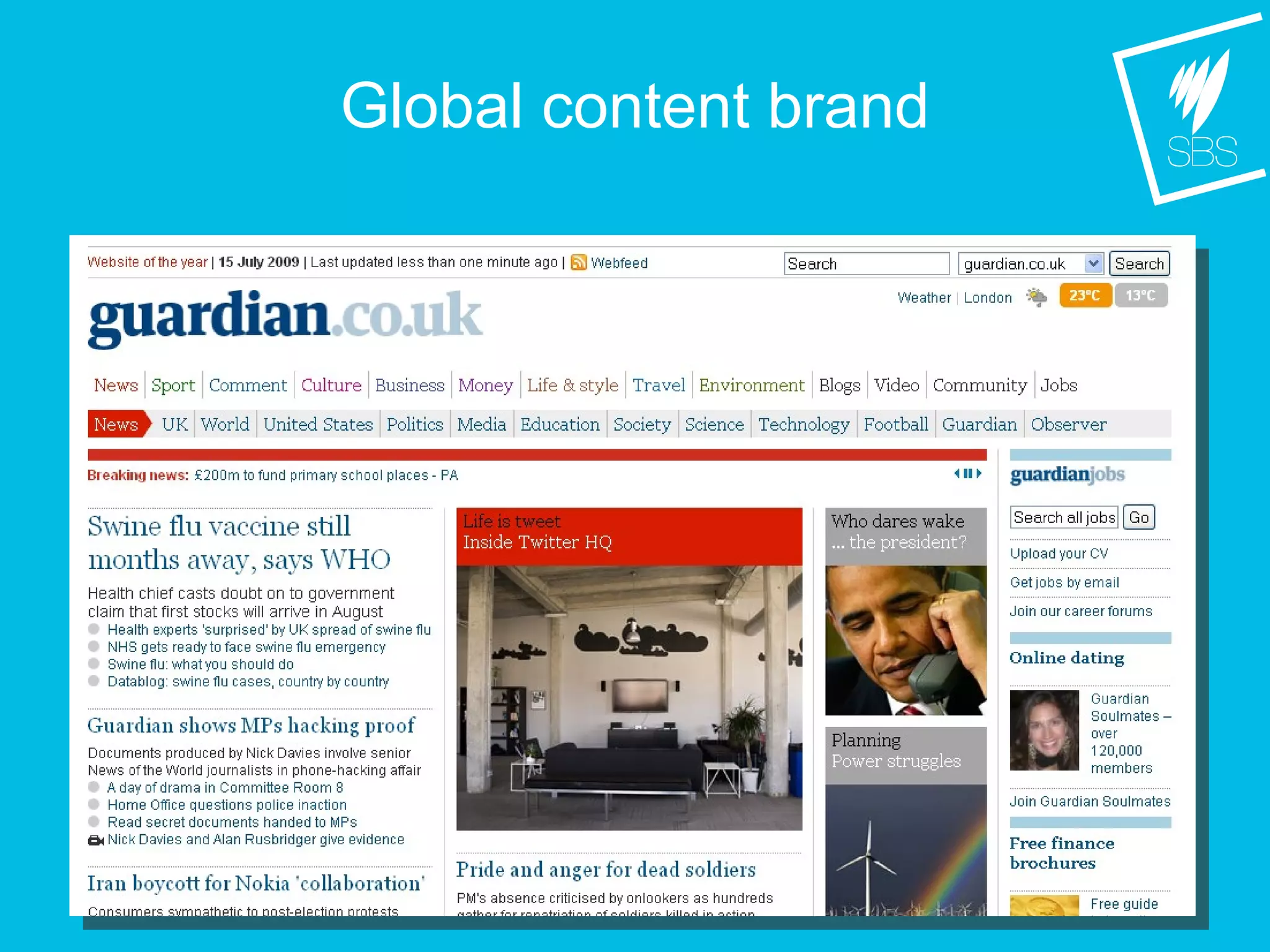 Global content brand