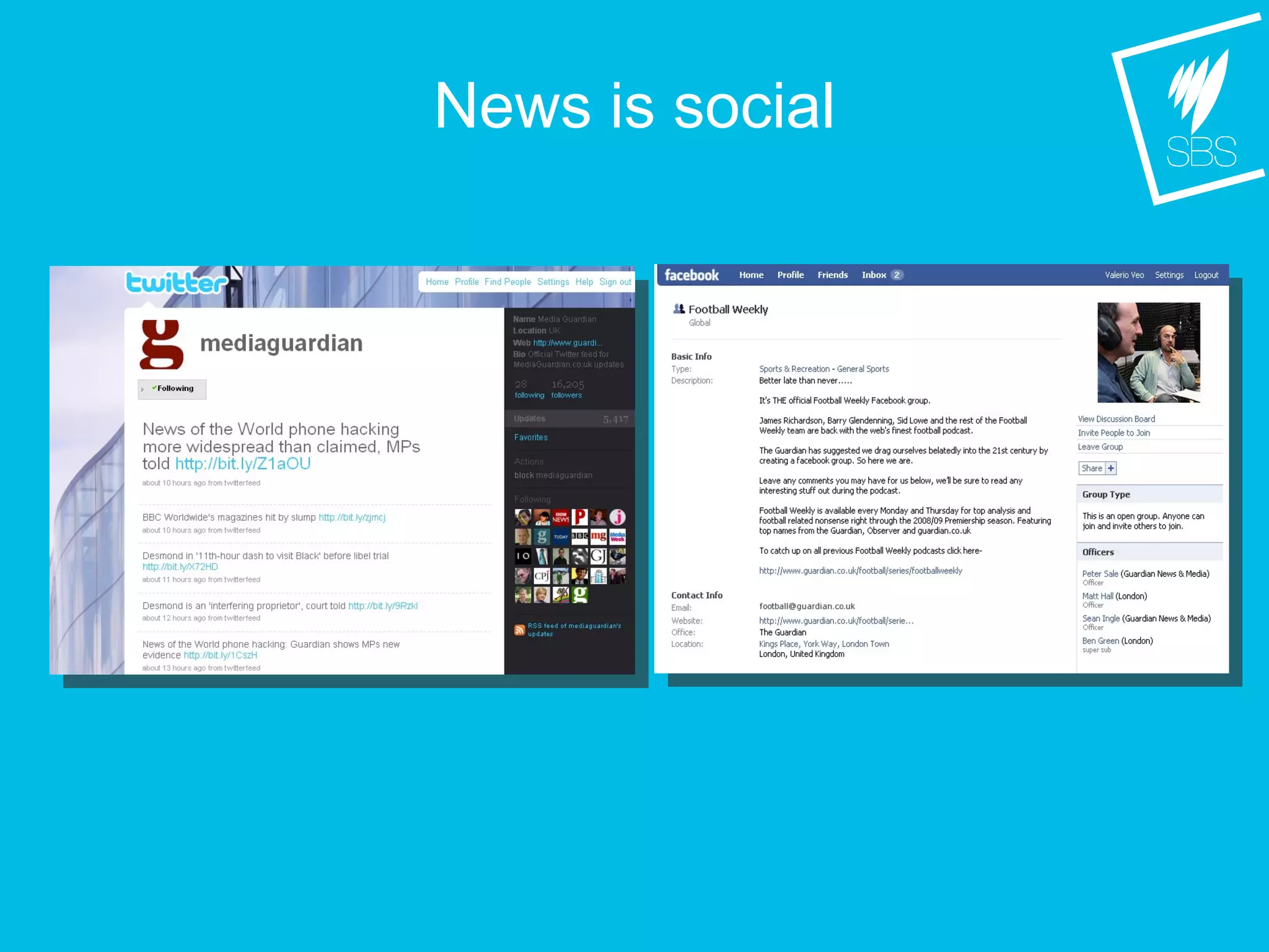 News is social