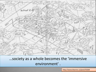 …society as a whole becomes the 'immersive environment' .http://www.downes.ca/post/53264