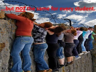 …but not the same for every student.