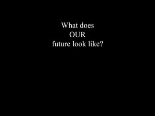 What does
OUR
future look like?
 