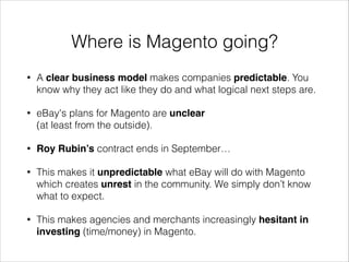 2) Enterprise only focus limits
CE ánd EE growth

 