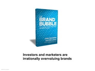 Investors and marketers are
                     irrationally overvaluing brands


©2009 Paul Isakson
 