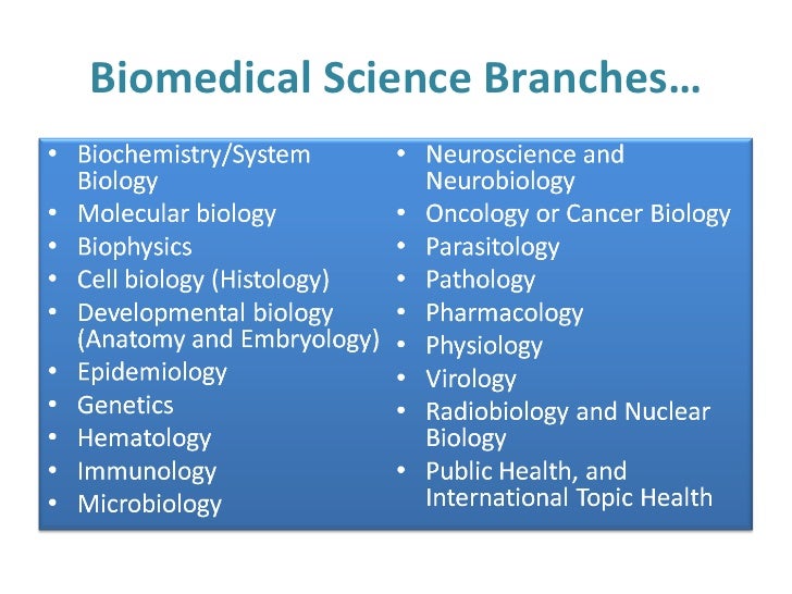 research fields in medical science