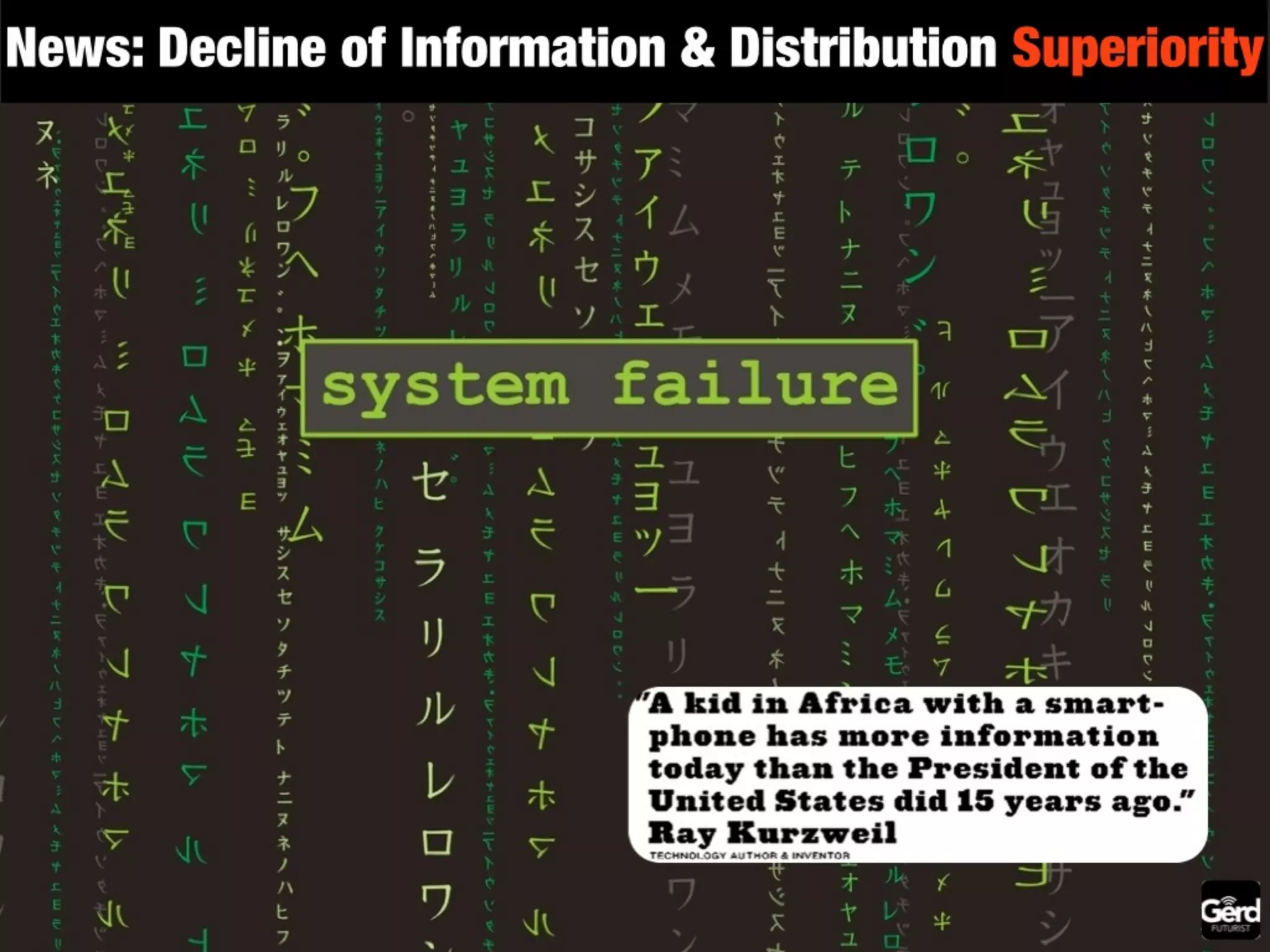 The future of media: summary by Futurist Gerd Leonhard