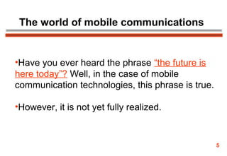 Future of mobile communications | PPT
