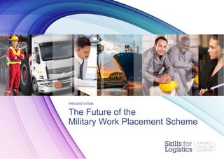 Click to edit Master text styles
____ __ ____ _____ ____ ______
Second level
_____ _____
Third level
____ _____
Fourth level
_____ _____
Fifth level
____ _____
PRESENTATION

The Future of the
Military Work Placement Scheme

 