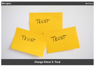 Change Driver 3: Trust
 
