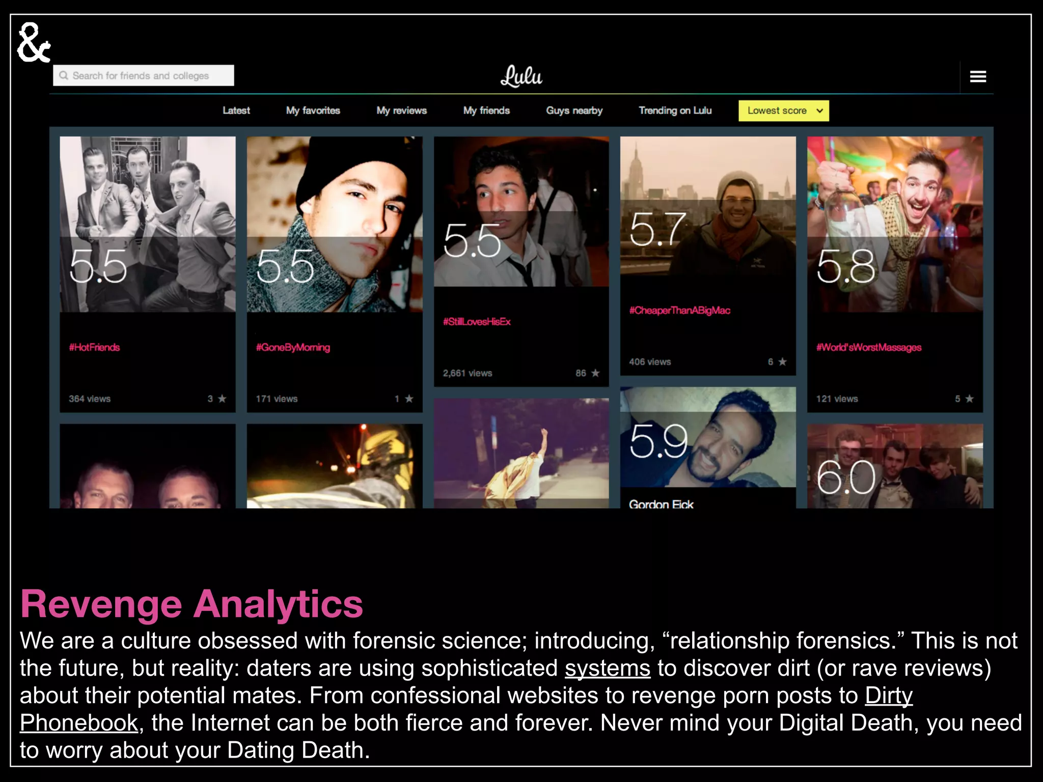 Dinosaur Erotica And Beyond
How strange can it get? While some of the “sex with mythical creatures” genre was likely
inspired by a joke, “Rule 34” is hyperbolically infecting every possible niche of culture. The
more absurd and shocking it is, the more viral it goes. Some argue this is having an impact on
real life expectations.
 