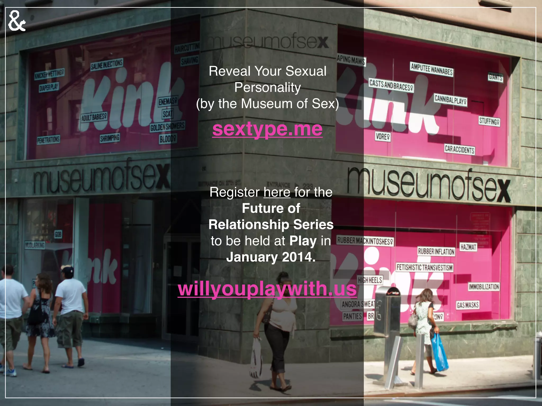 Memory Sifters
Through lifelogging devices such as the Narrative Clip, all aspects of a relationship can be
coded and cataloged for review. Imagine reliving your entire relationship, or savoring key
moments, with one push of a button?
 