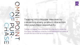 LABS

Tapping into shopper impulses by
converting every product interaction
into a purchase opportunity.
Taking a shopper ...