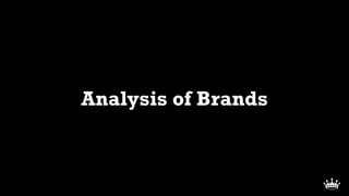 Analysis of Brands
 