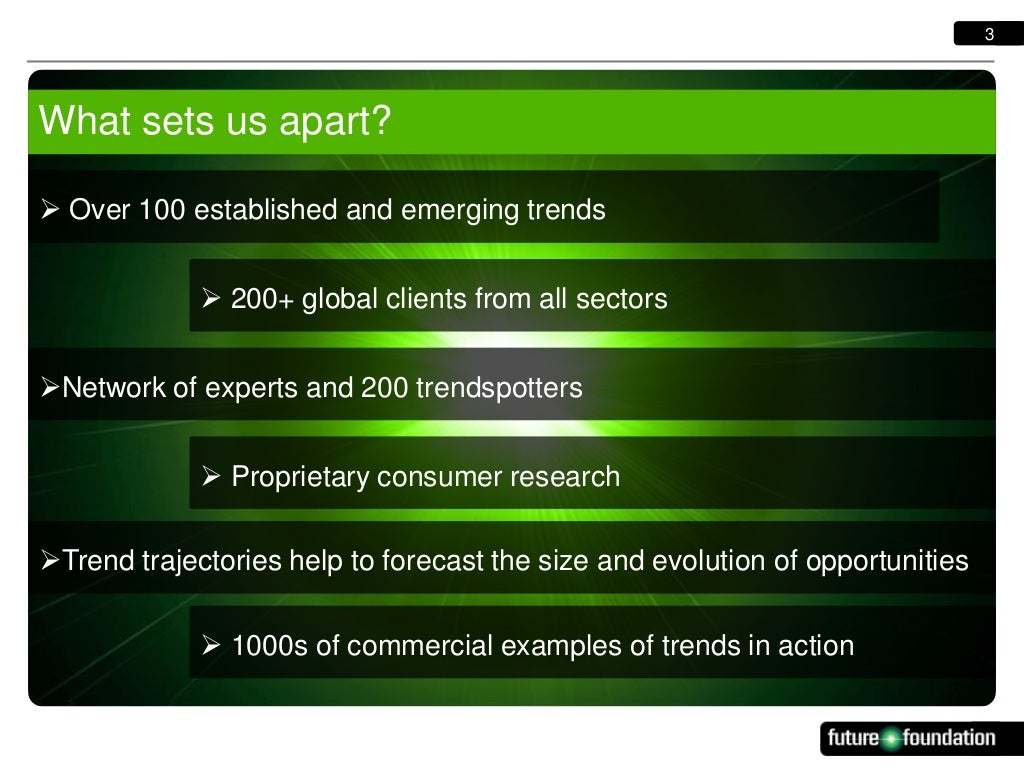 3 What sets us apart?