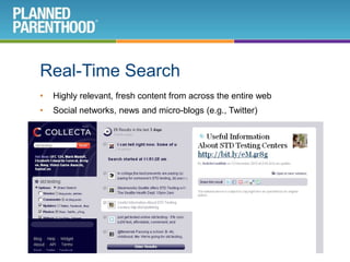 Find out how they can help you meet your goals.Search and RelevanceSearch engines are on a never-ending quest for relevance.
