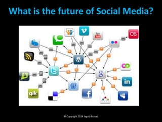 What is the future of Social Media?

© Copyright 2014 Jagriti Prasad

 