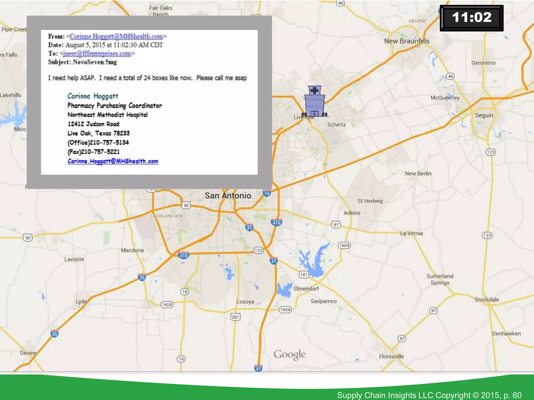 Supply Chain Insights LLC Copyright © 2015, p. 60
11:02
 