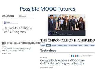 Possible MOOC Futures
 