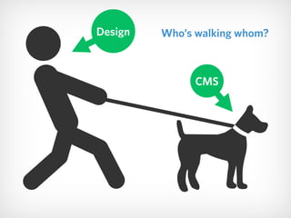 Who’s walking whom?
CMS
Design
 