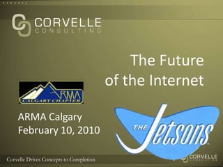 The Futureof the InternetARMA CalgaryFebruary 10, 20102