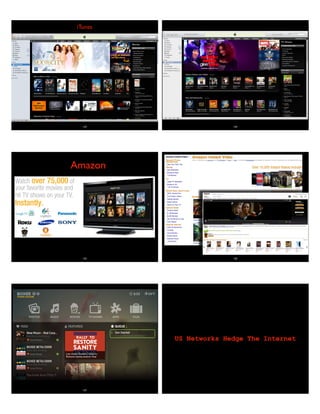 133
iTunes
134
135
Amazon
136
137
US Networks Hedge The Internet
 